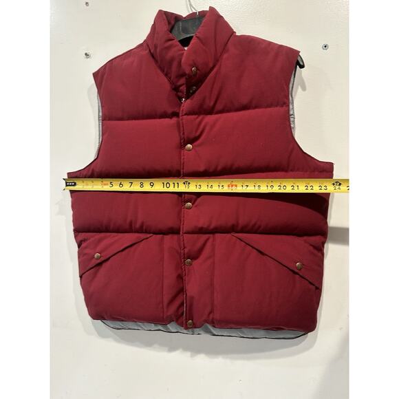 Vintage Johnnie-O Enfield Button Red Goose Down Puffer Vest Made In USA XL - Picture 6 of 8